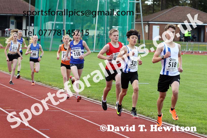 3000 metres, NECAA Open Meeting, Morpeth, Sunday, September 27th. David T. Hewitson/Sports for All Pics